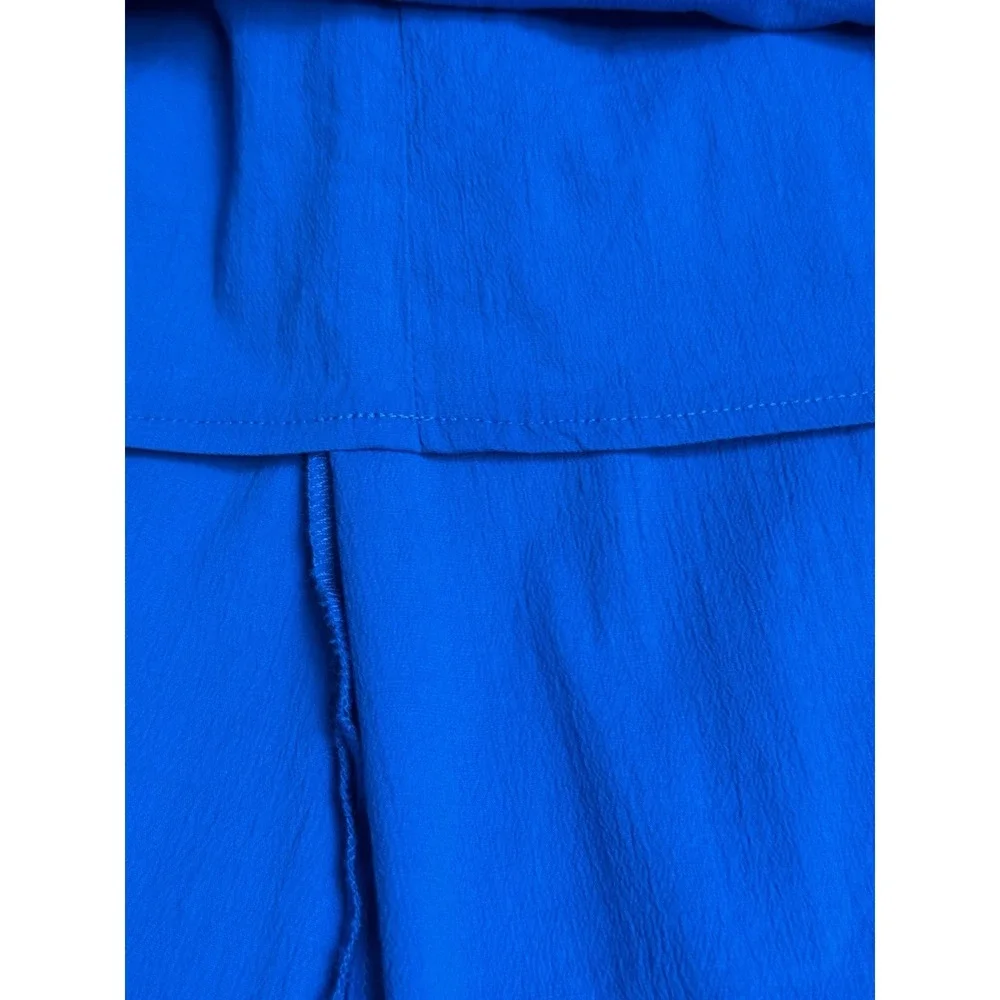 NWT ABERCROMBIE & FITCH Womens Maxi Stretch Dress Lined Blue Med Tall